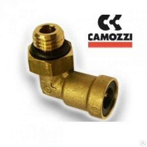 Фитинг латунный угловой D=8 М14х1,5 ГАЗон NEXT, К..З пневмотормоза цанговый "Оригинал"