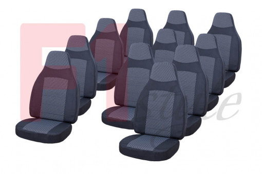 Чехлы сидений УАЗ-2206 (11-ти мест.) жаккард, спинки 800мм, без подголовников