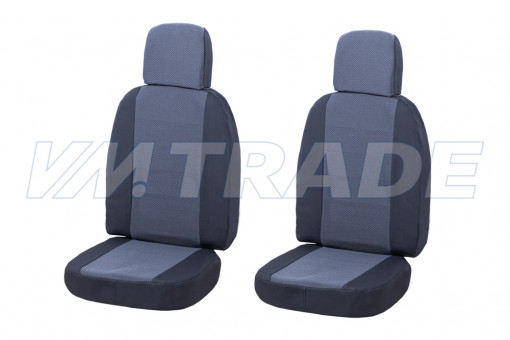 Чехлы сидений УАЗ Карго с 2014 г.в. (жаккард) 2-х местные, спинки 600 мм, 2 съемных подголовника