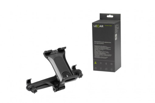 Держатель сотового телефона LECAR на подголовник 220*150*130, черный