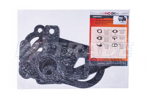 Комплект прокладок системы охлаждения К..З Евро-2 (6 наим.) паронит 0,4 мм Эконом