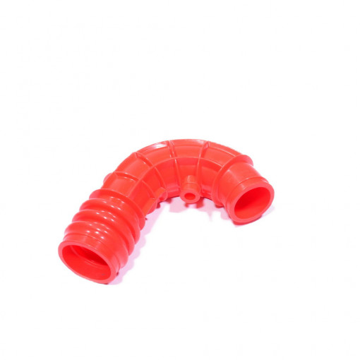 Патрубок ДМРВ ВАЗ-2110-2112, 2170 дв.16-кл.(гофра) силикон красный