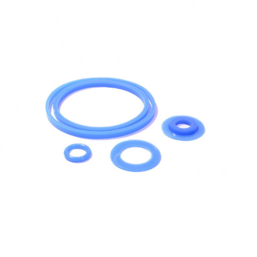 Р/к масляного фильтра ГАЗ-53, 3307, 66, ПАЗ (к-т 4 детали) силикон синий