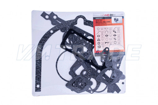 Комплект прокладок двигателя ЯМЗ-236М2 (16 наим.) паронит 0,6-1,5 мм ПРОФ