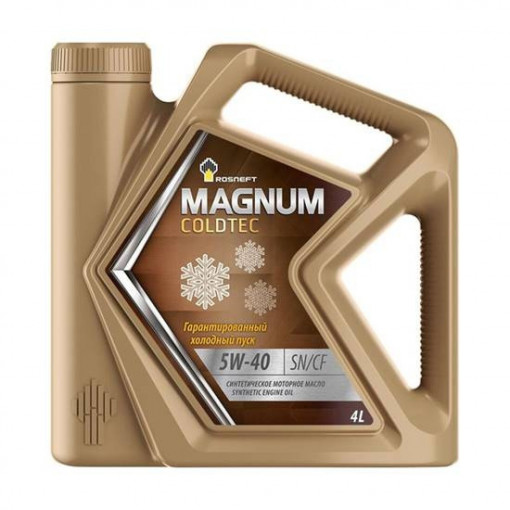 Масло моторное Роснефть Magnum Coldtec 5W-40 SN/CF синтетика  4 л