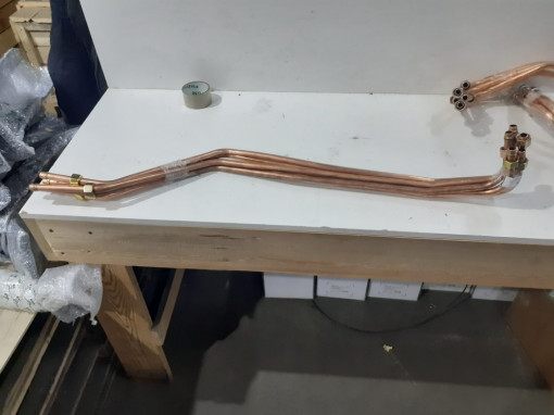 Трубка тормозная К..З компрессора (охладитель) медная, прямая