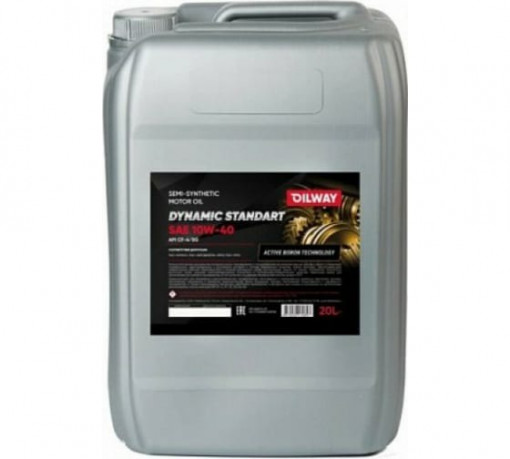 Масло моторное OILWAY 10W-40 Dynamic Standart CF-4/SG п/синтетика 20 л  ГАЗ, К..З, УАЗ, ПАЗ, ЗИЛ, МАЗ, УРАЛ (для дизелей Евро-2)