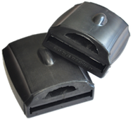 Прокладка листа рессоры Газель NEXT, УАЗ ПРОФИ,  MERCEDES SPRINTER, FORD TRANSIT задней (резина) "Оригинал"