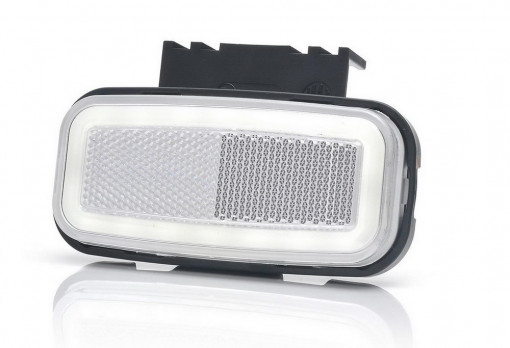 Фонарь габаритный универсальный белый бегущий 24V
