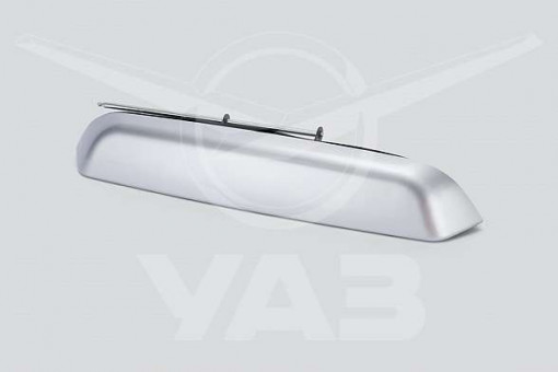 Накладка подсветки номерного знака УАЗ Патриот с фонарями (серебристый металлик)