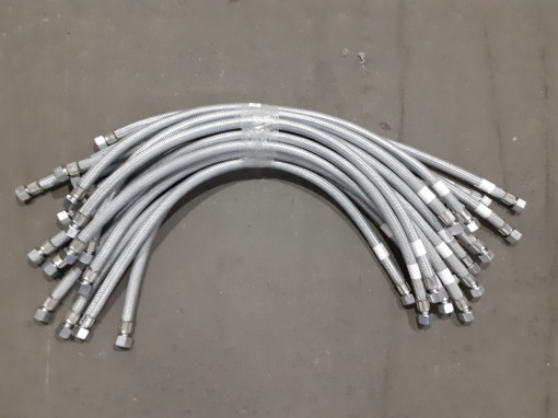 Шланг тормозной К..З ЕВРО-2 компрессора в сборе L=780 г+г мет/оплетка