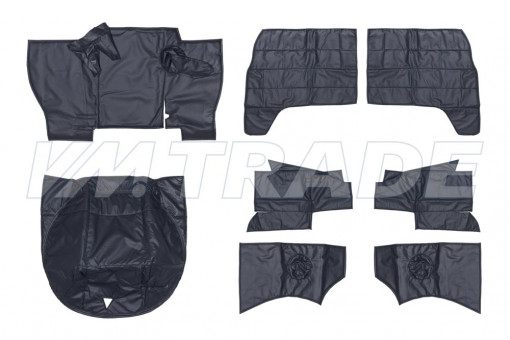 Обивка кабины УАЗ-452 буханка (к-т 8 деталей) в/кожа + ватин + поролон Толстая