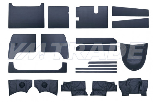 Обивка салона УАЗ-39094 фермер (к-т 20 деталей) мягкая, ДВП (ЭКОНОМ) салон + кабина