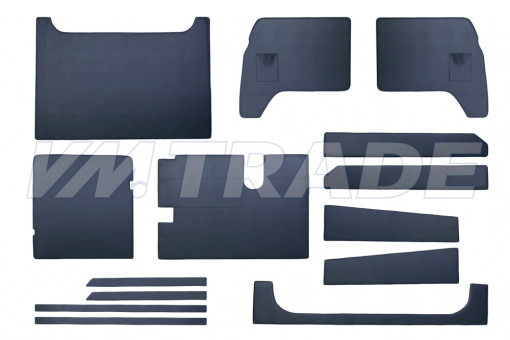 Обивка салона УАЗ-39094 фермер (к-т 14 деталей) жесткая, ДВП, в.кожа