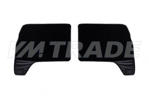 Обивка двери УАЗ-452 (к-т 2 шт) кабины, жёсткий ковролин, снизу в/кожа