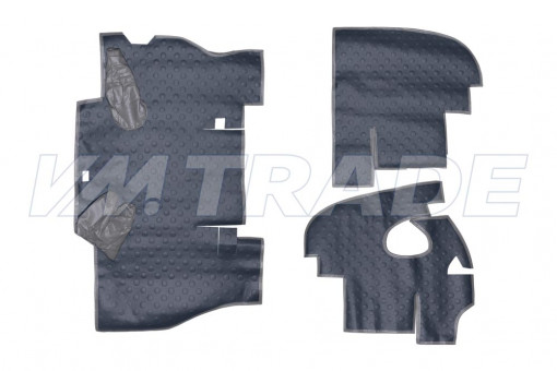 Утеплитель пола УАЗ-452, 3741, 3303, 2206 кабины (к-т 3 детали) войлок-автолин