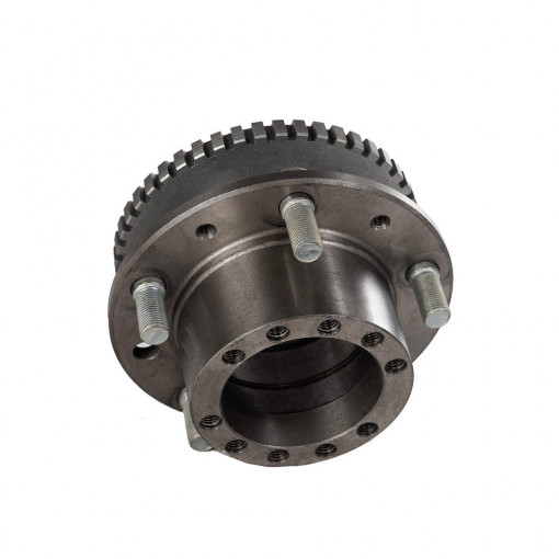 Ступица колеса УАЗ Патриот с ABS переднего без подшипников, с импульсным диском и крепежом