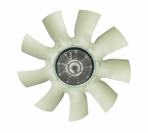 Вентилятор с вязкостной муфтой МАЗ, УРАЛ, ЛиАЗ дв.ЯМЗ-7601.10, 656.10 серия 660 (Ø600 мм, 9 лопастей)
