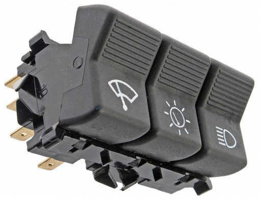 Клавиша ВАЗ-2101-2102 - блок переключателей из 3 клавиш (стеклоочиститель, приборы, дальний свет)