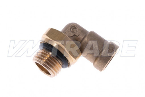Фитинг латунный угловой D=8 М16х1,5 ГАЗон NEXT, ПАЗ, К..З тормозных трубок "Оригинал"