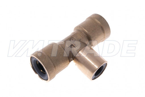 Фитинг латунный тройник D=12х12х 8 цанговый