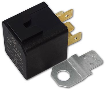 Реле универсальное 5-ти контактное с кронштейном (24 В, 20/10 А) ГАЗ-3309, 3308, автобусы, трактора