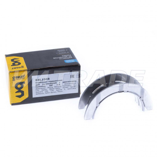 Вкладыш коренной Газель дв.Cummins 2.8 верхний (упорный) "Оригинал"