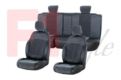 Чехлы сидений УАЗ Patriot c 2019 г.в. комплектация Люкс-Премиум, экокожа + флок "Люкс"