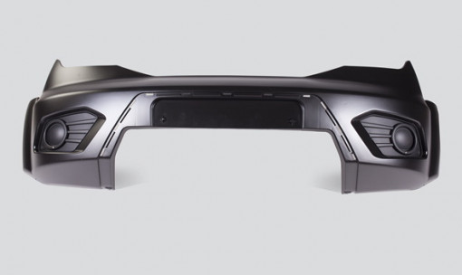 Бампер УАЗ Патриот передний с 2014 г.в. Матовый под окрас без ПТФ, без отверстий под парктроник, комплектация FLEET