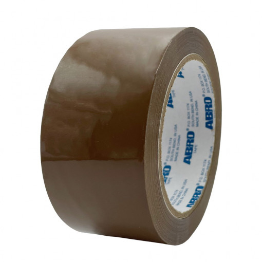 Скотч ABRO упаковочный коричневый (48 мм х 43 мкм х 91 м)
