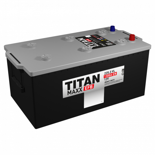 Аккумулятор "TITAN" MAXX EFB 240 Ah, 12V пуск.ток 1300 А обратная полярность (+ ; -)