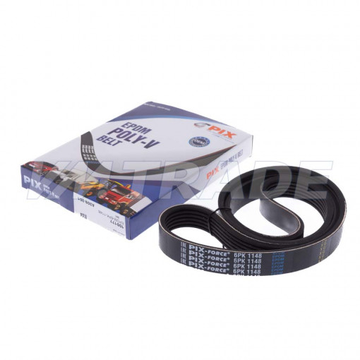 Ремень 1148 6PK  FORD, PEUGEOT, CITROEN,  MITSUBISHI, NISSAN, RENAULT, SUZUKI, VW, VOLVO, OPEL, SEAT