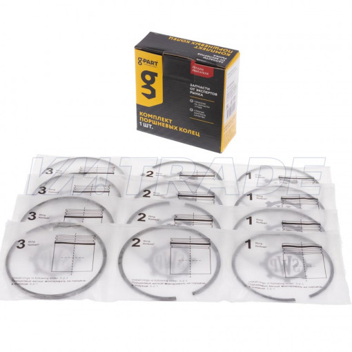 Кольца поршневые "G-PART" 101,0