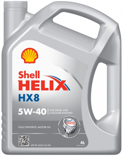 Масло моторное Shell Helix HX8  5W-40 SP, A3/B4 синтетика  4 л
