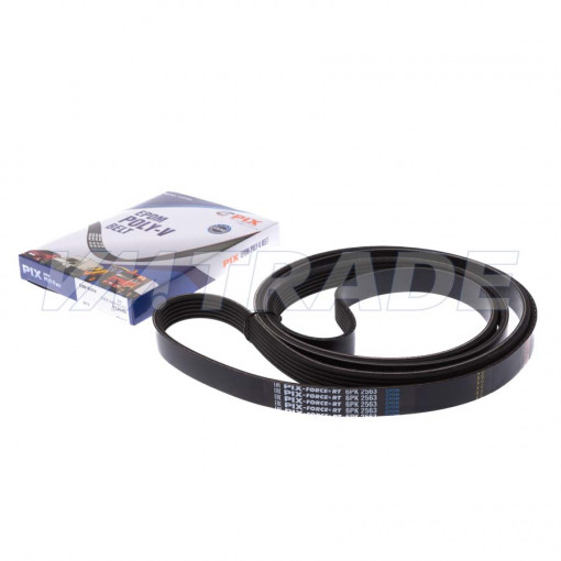 Ремень 2563 6PK привода холодильной установки Газель NEXT, MITSUBISHI, CITROEN / PEUGEOT