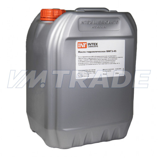 Масло гидравлическое INTEX ВМГЗ-45 минеральное 20 л