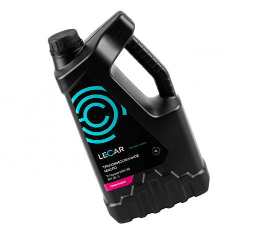 Масло трансмиссионное LECAR Tr Hypoid 80W-90 API GL-5 минеральное 4л