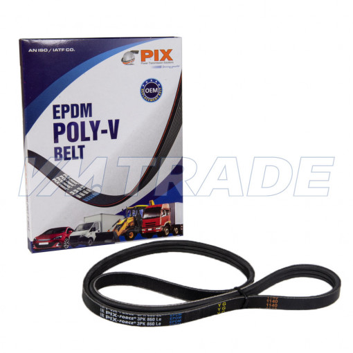 Ремень  860 3PK BMW, CITROEN, PEUGEOT, FORD, HONDA, HYUNDAI, KIA, MAZDA, MITSUBISHI, NISSAN, SUZUKI, TOYOTA, CUMMINS