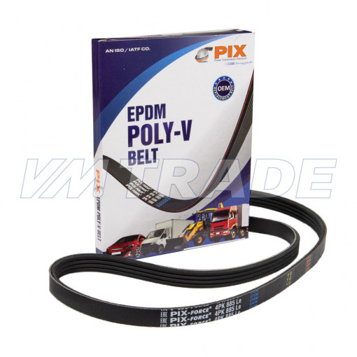 Ремень  885 4PK BMW, CITROEN, PEUGEOT, FIAT, HYUNDAI, KIA, LAND ROVER, MAZDA, MITSUBISHI, NISSAN, OPEL, RENAULT, SUBARU, SUZUKI, VAG, VAUXHALL, VOLVO