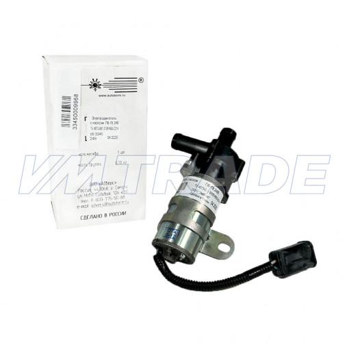 Двигатель электрический с насосом отопителя 24V d18 (ГАЗ, ЗИЛ, К..З, МАЗ) с евроразъемом "Оригинал"