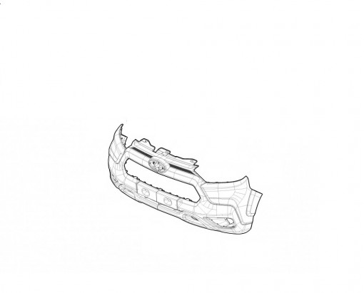 Бампер ВАЗ LADA NIVA Travel передний c ПТФ