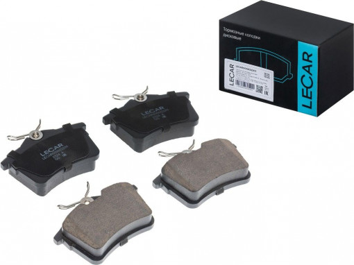 Колодка тормозная Peugeot 308 07-, Partner 08-; Citroen Berlingo 08-, (к-т 4шт) задняя