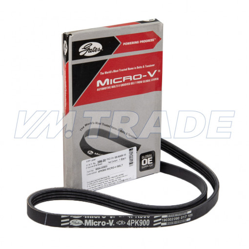 Ремень  900 4PK  CHRYSLER, CITROEN, FIAT, HYUNDAI, KIA, LEXUS, NISSAN, SUZUKI, TOYOTA, PEUGEOT