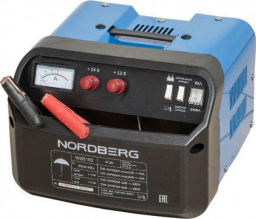 Зарядно-пусковое устройство NORDBERG WSB180 12/24В
