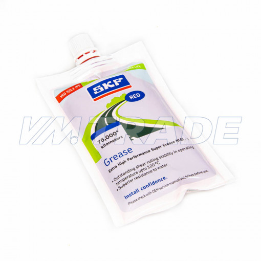 Смазка для подшипников SKF Grease NLGI-3 водостойкая 75000 км красная  0,1 кг