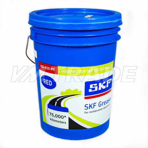 Смазка для подшипников SKF Grease NLGI-3 водостойкая 75000 км красная 20 кг
