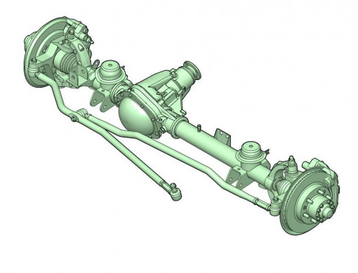 Мост передний УАЗ Профи Спайсер, колея 1600мм, гл.пара 37/8, дисковый тормоз, отнош. 4,625