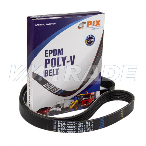 Ремень 1163 6PK BMW, RENAULT, CITROEN, PEUGEOT, FIAT, JOHN DEERE