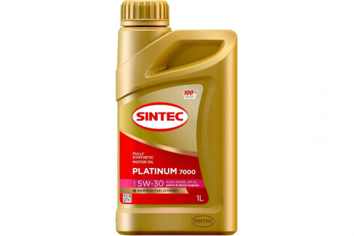 Масло моторное Sintec Platinum 7000 5W-30 SL/CF, А5/B5 синтетика  1 л