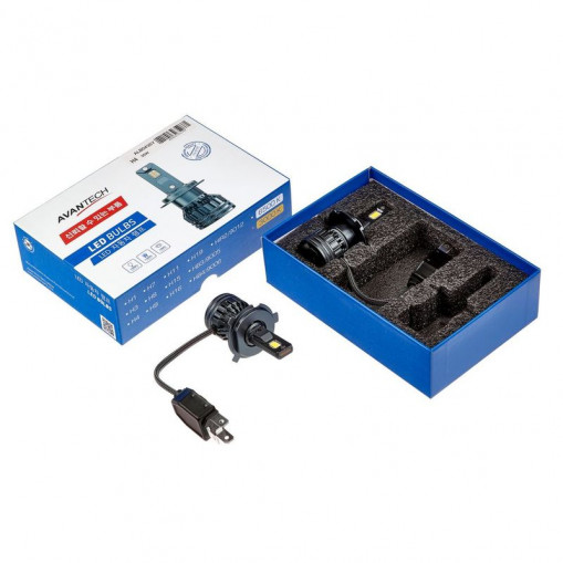 Лампа  H4 диодная 12Vх60/55W WHITE, 33 SMD (к-т 2 шт)